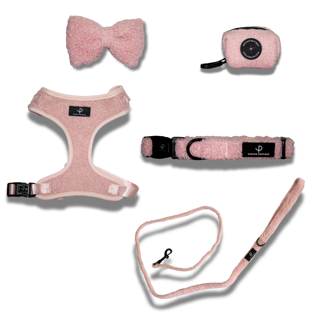 Teddy Bear Harness Set - Pink