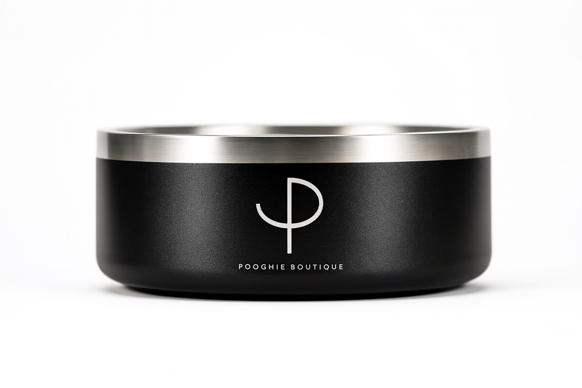 Premium Stainless Steel Pet Bowl - Onyx